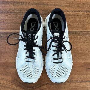 On Running White and Black Sneakers